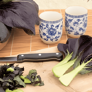 Rød tatsoi-frø (Brassica rapa) – grøntsag