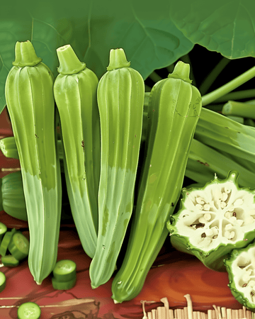 Okra Clemson Spineless heirloom frø (Abelmoschus esculentus) – ettårig grønsag