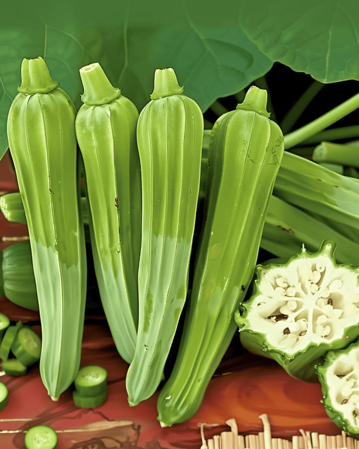 Okra Clemson Spineless heirloom frø (Abelmoschus esculentus) – ettårig grønsag