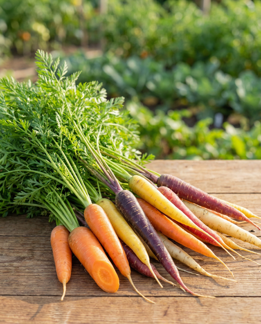 Gulerodssåbånd Rainbow Mix (Daucus carota) – etårigt såbånd fra SeedsChoice