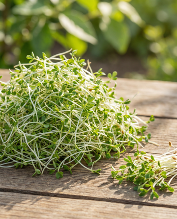 Alfalfa spiring microgreens (Medicago sativa) – økologiske etårige spiringsfrø fra SeedsChoice