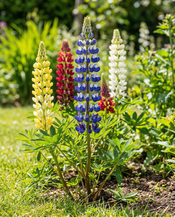 Lupin Multicolor 120cm (Lupinus hartwegii) – flerårig blanding frø fra SeedsChoice