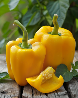 Sød peber frø Capsicum annuum Giallo d'Asti gul sort