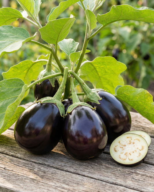 Aubergine Black Beauty (Solanum melongena) – grøntsagsfrø fra SeedsChoice