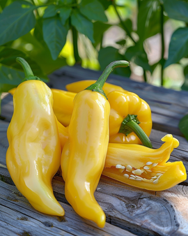 Peber corno giallo frø Capsicum annuum etårig