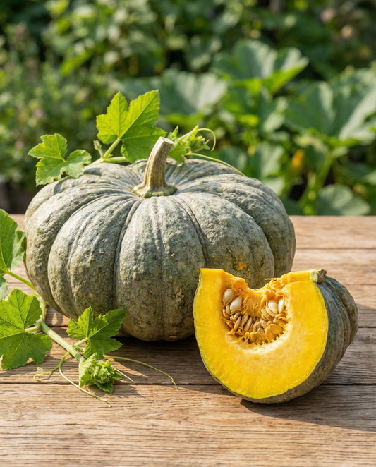 Græskar Berrettina (Cucurbita maxima) – frø til etårige grøntsager fra SeedsChoice