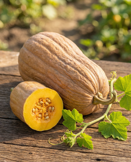 Butternut Rugosa græskar (Cucurbita moschata) – grøntsagsfrø fra SeedsChoice