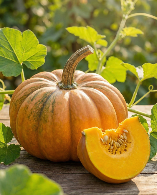 Round Padana græskar (Cucurbita maxima) – enårigt grønsagsfø fra SeedsChoice