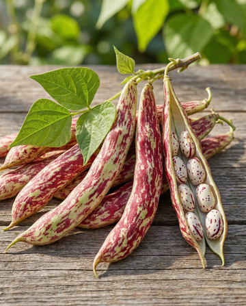 Dværgbønne Borlotto Lingua Di Fuoco (Phaseolus vulgaris) – frø til enårig grøntsag fra SeedsChoice