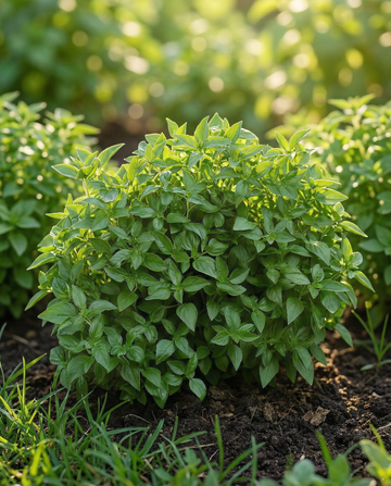 Fin grøn buskbasilikum (Ocimum basilicum) – etårige frø fra SeedsChoice