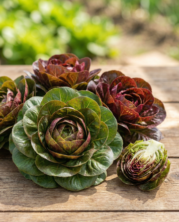 Bladcikorie Grumolo Rossa Verde Mix (Cichorium intybus) – grøntsagsfrø fra SeedsChoice