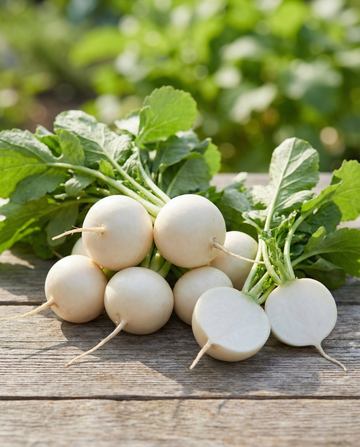 Radis Tondo Bianco (Raphanus sativus) – grøntsagsfrø fra SeedsChoice