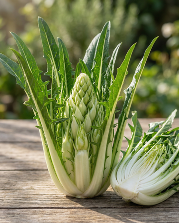 Bladcikorie Puntarelle Brindisina Catalogna (Cichorium intybus) – etårige grøntsagsfrø fra SeedsChoice
