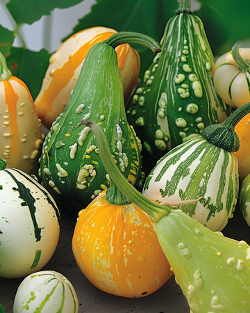 Prydgræskar Autumn Decor frø (Cucurbita pepo) – ettårig blanding