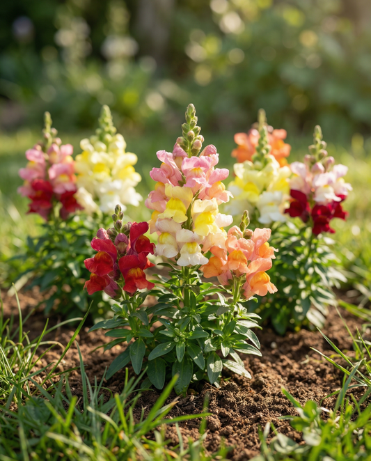 Snapdragon Tom Thumb Dwarf Mixed (Antirrhinum majus) – annual mix seeds from SeedsChoice