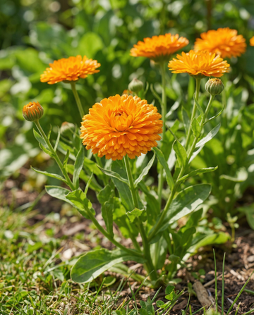 Morgenfrue Ball's Orange (Calendula officinalis) – etårigt blomsterfrø fra SeedsChoice