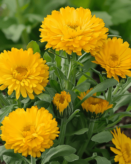 Ringblomstfrø Golden Emperor Calendula Officinalis etårig