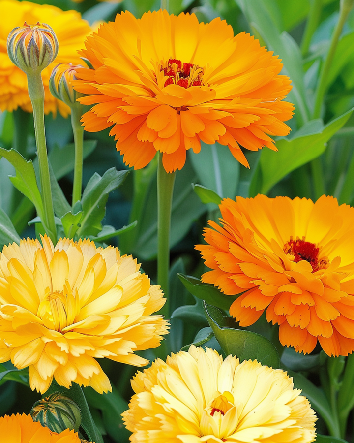 Blomsterkarse Fiesta Gitana frø (Calendula officinalis) – ettårig blomst