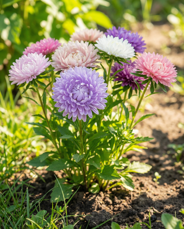 Aster Dwarf Mixed (Callistephus chinensis) – ettårig blanding med frø fra SeedsChoice