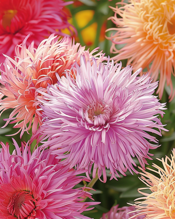 Aster Unicum Mixed frø (Callistephus chinensis) – ettårig blanding