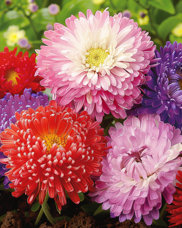 Aster Princesse Mixed frø (Callistephus chinensis) – enårig blanding