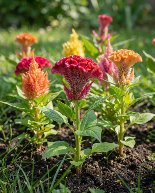 Cockscomb (Celosia argentea) – annual mix seeds from SeedsChoice