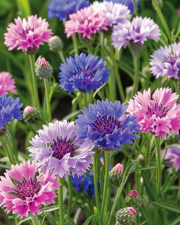 Cornflower Polka Dot Mix seeds (Centaurea cyanus) – annual flower