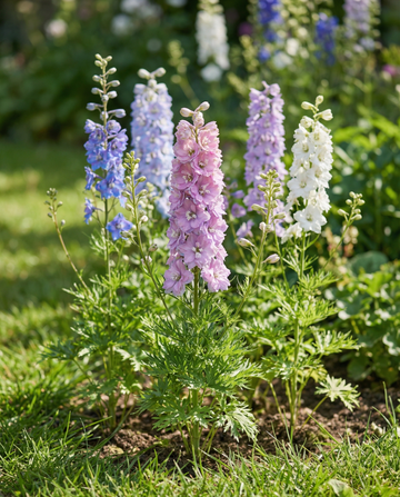 Ridderspore Hyacinth Flowered Mixed (Delphinium ajacis) – frø til enårig blomst fra SeedsChoice