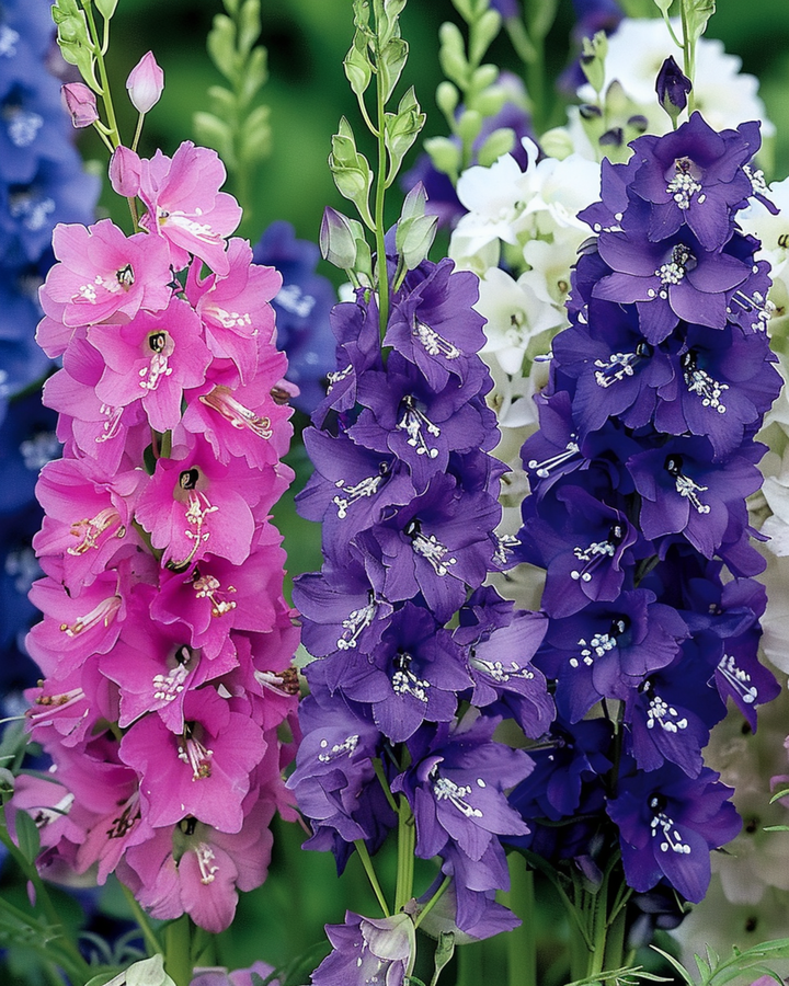 Ridderspore Imperial Mixed frø (Delphinium consolida) – enårig blanding