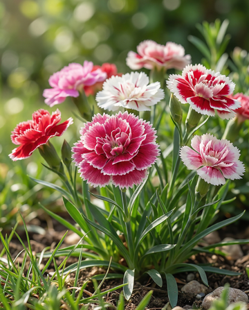 Indian Pinks Double Mix (Dianthus chinensis) – enårige blomsterfrø fra SeedsChoice