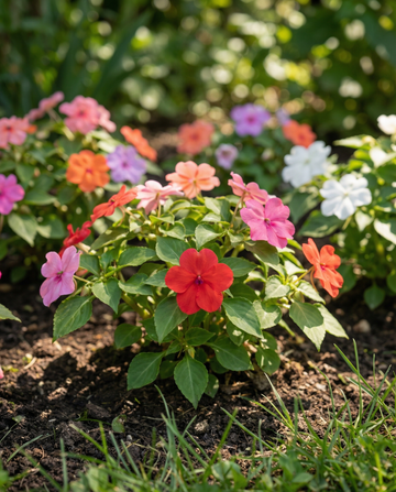 Flittig Lise Safari F2 Mixed (Impatiens walleriana) – etårig blanding frø fra SeedsChoice