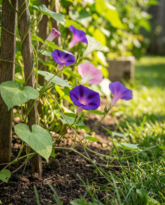 Climber Mixed Colors (Ipomoea purpurea) – annual climber seeds from SeedsChoice