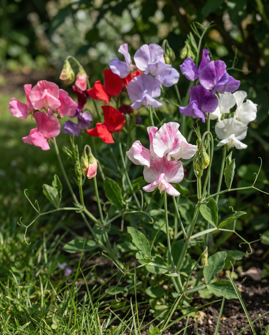 Lugtært Bijou Mixed (Lathyrus odoratus) – frø til etårige blomster fra SeedsChoice