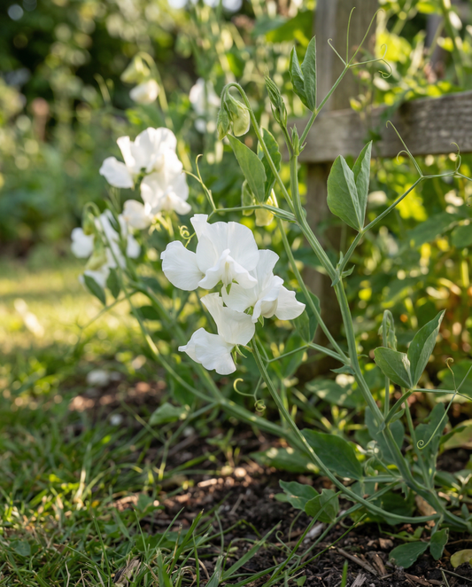 Sweet Pea Royal Family White (Lathyrus odoratus) – frø til enårig blomst fra SeedsChoice