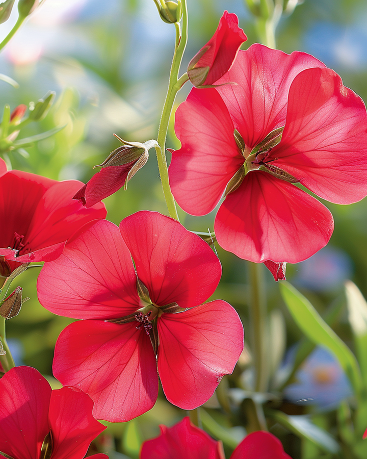 Scarlet Flax seeds (Linum grandiflorum) – annual