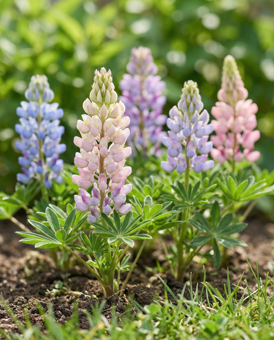 Lupin Pixie Delight (Lupinus nanus) – ettårige blomsterfrø fra SeedsChoice