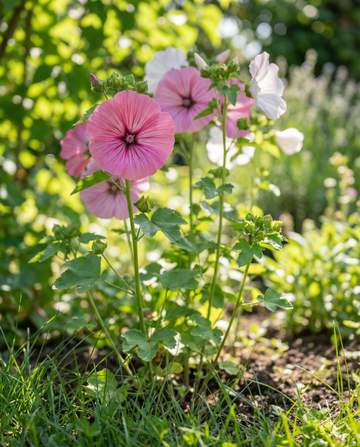 Mixed Grandiflora Funnel Mallow (Malope trifida) – annual mix seeds from SeedsChoice