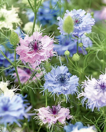 Love In The Mist Persian Jewels frø (Nigella damascena) – etårig blanding