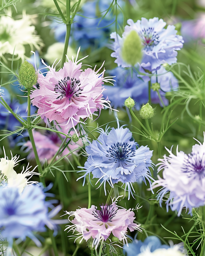 Love In The Mist Persian Jewels frø (Nigella damascena) – etårig blanding