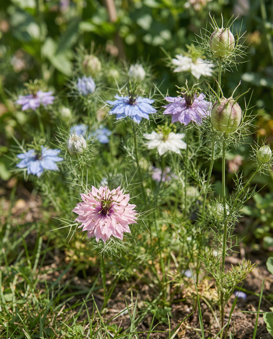 Love In The Mist Persian Jewels (Nigella damascena) – etårig blanding frø fra SeedsChoice