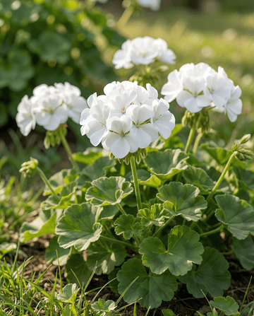 Geranium Apollo F1 White (Pelargonium zonale) – etårige frø fra SeedsChoice