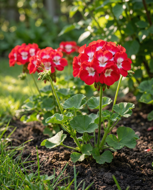 Geranium Bright Eyes F1 (Pelargonium zonale) – etårige frø fra SeedsChoice
