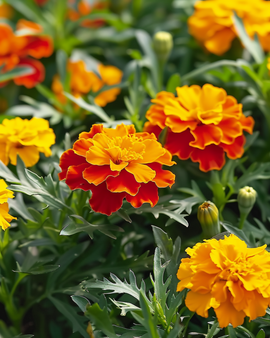 Franske morgenfrue frø Tagetes Patula etårig Harmony Petite