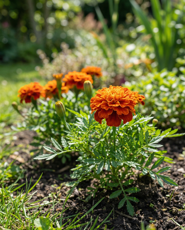 Fransk fløjlsblomst Tangerine (Tagetes patula) – frø til etårige blomster fra SeedsChoice