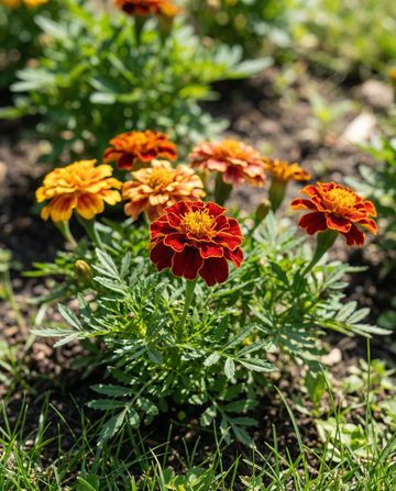 Fransk fløjlsblomst Bonita Mix (Tagetes patula) – frø til enårige blomster fra SeedsChoice