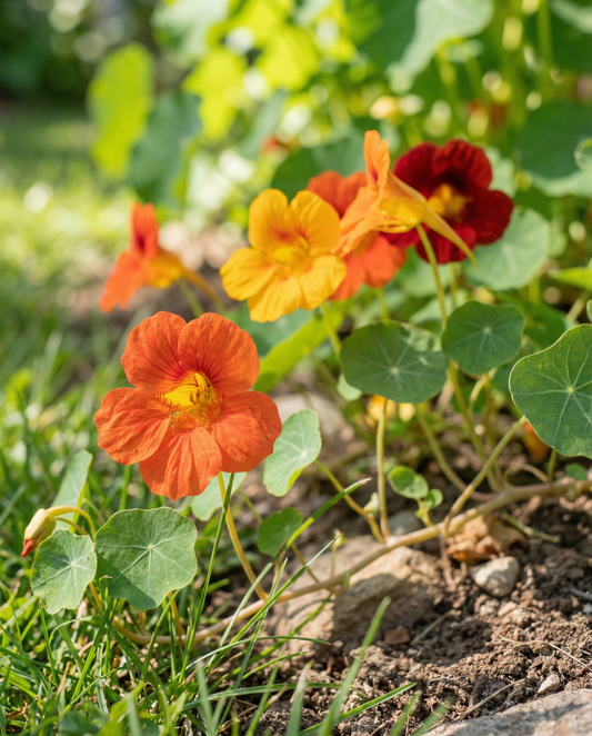 Blomsterkarse Glorious Gleam (Tropaeolum majus) – etårige frø fra SeedsChoice