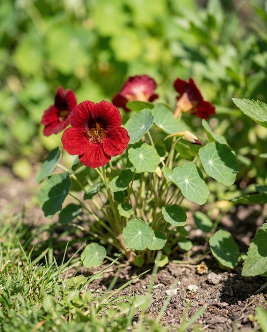 Blomsterkarse Empress Of India (Tropaeolum majus) – etårige frø fra SeedsChoice