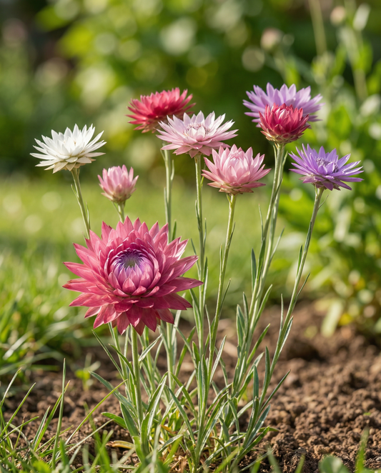 Mixed Mix (Xeranthemum annuum) – etårige blomsterfrø fra SeedsChoice