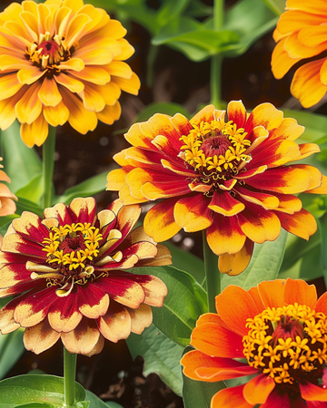 Persian Carpet-frø (Zinnia haageana) – enårig