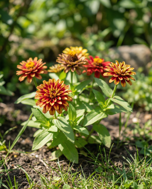 Persian Carpet (Zinnia haageana) – enårige frø fra SeedsChoice